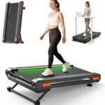 Vitalwalk Walking Pad Treadmill with Incline, 43"x18" Wide Full Deck, Auto Incline, Portable Under Desk Treadmills for Home Office, 4-Way Mobility & Vertical Store, Heavy Duty, APP
