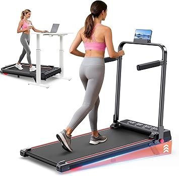 Walking Pad Treadmill for Home Small, 3-in-1 Walking Pad with Handle Bar, 9% Incline Under Desk Treadmill with 300lbs Capacity