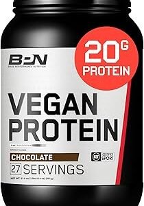 BARE PERFORMANCE NUTRITION Vegan Protein, Plant Based Protein, Pea Protein, Watermelon Protein and Pumpkin Protein, Naturally Sweetened and Flavored (27 Servings, Chocolate)