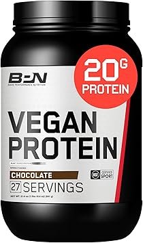 BARE PERFORMANCE NUTRITION Vegan Protein, Plant Based Protein, Pea Protein, Watermelon Protein and Pumpkin Protein, Naturally Sweetened and Flavored (27 Servings, Chocolate)