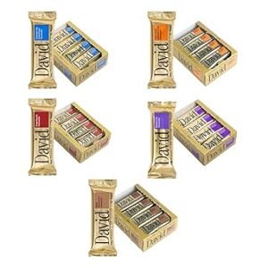 David Protein Bar, David Favorites, 60 Protein Bars | 28g of Protein | 150 Calories | 0g of Sugar - High Protein, Low Carb, Gluten Free Protein Bar, Pack of 60