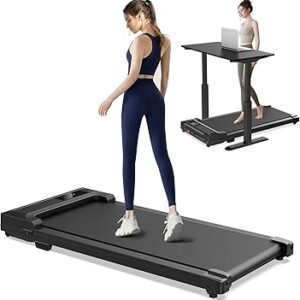 Walking Pad Treadmill for Home - Under Desk Treadmills Portable Mini Compact Walk Running Machine Pads Slim Lightweight Caminadora Eléctrica para Casa Office Small Spaces with Adjustable Speed Remote