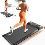 AXV Treadmills Walking pad with Incline Under Desk Treadmill for Home, Portable Slim Compact Treadmill Walk Running Machine with Adjustable Speed,Remote Control, LED Display
