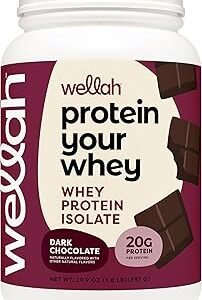 Wellah Protein Your Whey (30 Servings, Dark Chocolate) - Whey Protein Isolate Protein