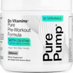 Do Vitamins PurePump Clean Pre Workout Powder for Men & Women - Preworkout with Creatine BCAA - Clean Energy Pre-Workout - All Actives. Zero fillers. Keto Vegan Paleo Unflavored 30 Servings