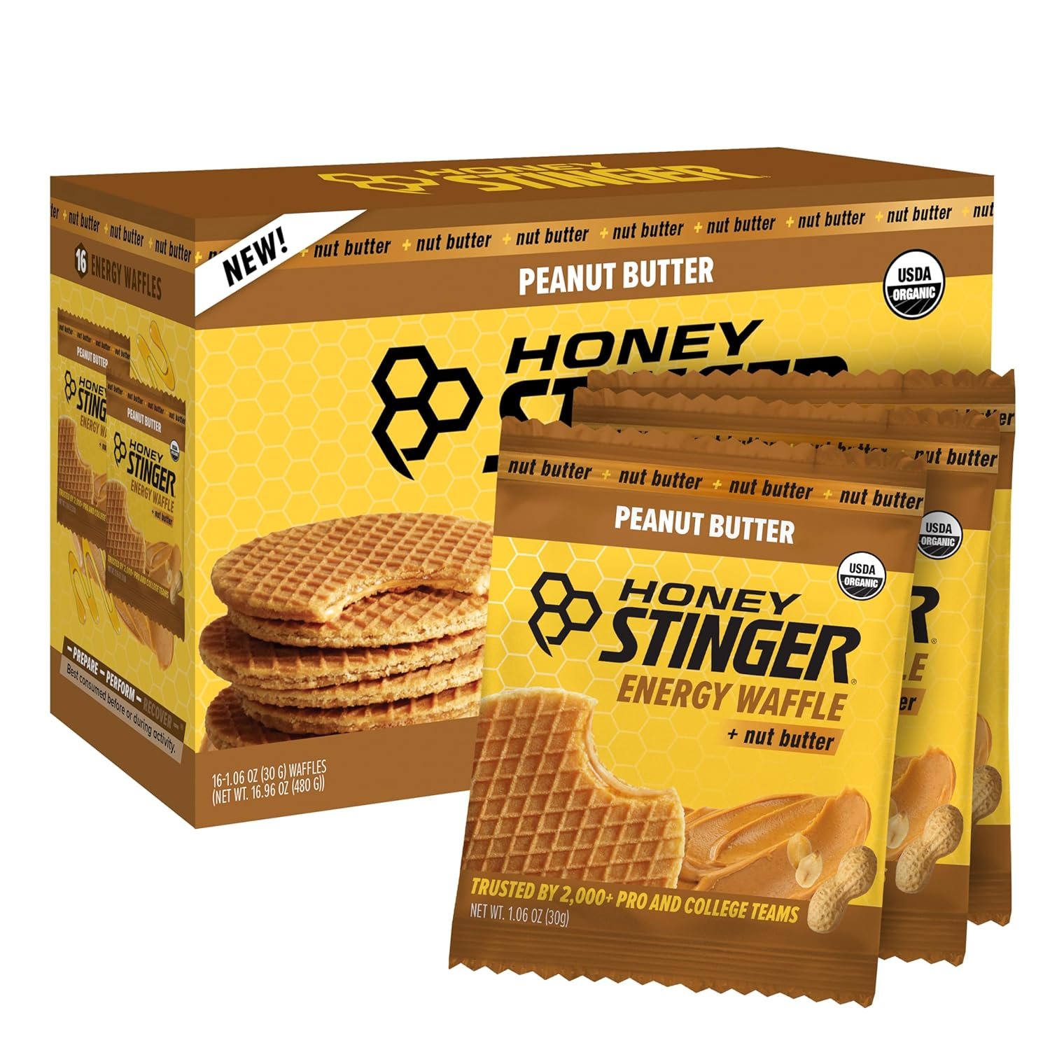 Organic Peanut Butter Waffle