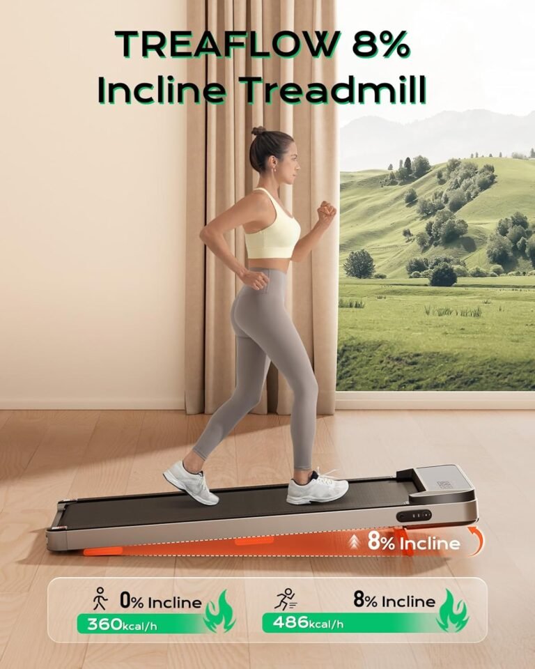 Quiet Walking Pad/TREAFLOW Walking Pad with Incline