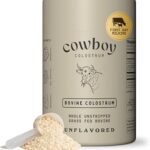 Cowboy - The Exclusive 1st Milking, Whole, Grass Fed Colostrum Supplement for Full Body - Bovine Colostrum Powder Packed Nutrients - Sugar Free (Unflavored, 40 Servings)