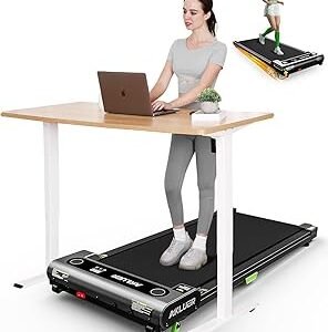 Walking Pad with Incline, Akluer Incline Treadmills for Home, 2.5 HP Under Desk Treadmill Small with Remote Control, Walking Pad Small Treadmill with LED Display