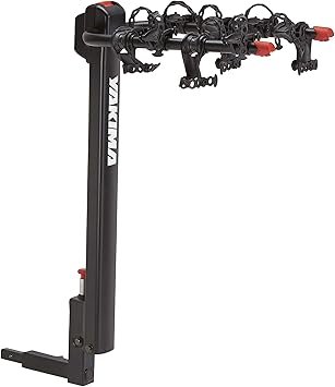 Yakima DoubleDown 4 Hitch Mount Bike Rack, 4-Bike Carrier for Car, SUV & Truck - Fits 2” & 1.25” Receivers, Tilting Rear-Mounted Bicycle Holder with Anti-Sway Cradles & Folding Arms
