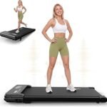 Walking Pad Treadmill with Incline, 3 in 1 Walking Pad Under Desk with Vibration Plates, Portable Treadmill with Remote Control and LED Display for Home Small Space