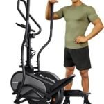 Dripex Elliptical Exercise Machine, 3-in-1 Cardio Climber Stepper Elliptical Machine for Home, Elliptical Training Machines with 16-Level Resistance, 18LBS Flywheel, Pulse Sensor