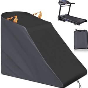 XYZCTEM Treadmill Cover Waterproof Dustproof Running Machine Cover Exercise Workout Equipment Protective with Windproof Drawstring and Air Vents for Home Gym Indoor Outdoor