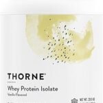 THORNE - Whey Protein Isolate - Balanced Amino Acids Profile with BCAAs - 21 Grams of Easy to Digest Whey Protein Powder - NSF Certified for Sport - Vanilla - Gluten & Soy-Free - 30 Servings