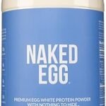 Naked 3LB Non-GMO Egg White Protein Supplement Powder, Unflavored, No Additives, Paleo, Dairy Free, Gluten Free, Soy Free – 25g Protein, 44 Servings, 3 pounds