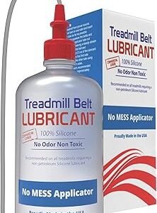 Treadmill Belt Lubricant | 100% Silicone | USA Made | No Odor & No Propellants | Applicator Tube for Full Belt Width Lubrication at a Controlled Flow-So Easy