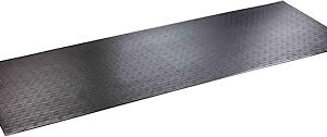 SuperMats High Density Commercial Grade Solid Equipment Mat 29GS Made in U.S.A. for Large Treadmills Ellipticals Rowers Water Rowing Machines Recumbent Bikes and Exercise Equipment (3-Feet x 8.5-Feet) (36" x 102") (91.4 cm x 259.1 cm),Black