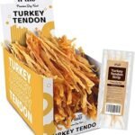 iPaw Turkey Tendon for Dogs 10 Packs/Box Bulk Pack, Single Protein, Hypoallergenic, All Natural Human Grade Puppy Chew, Dog Treats for Signature Series, Rawhide Alternative