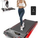Walking Pad Treadmill, Anylife Incline Walking Pads Under Desk 330lb Capacity, 2.5HP Portable Treadmills for Home, Compact Treadmill Small Running Pad with LED Display, Remote Control