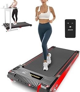 Walking Pad Treadmill, Anylife Incline Walking Pads Under Desk 330lb Capacity, 2.5HP Portable Treadmills for Home, Compact Treadmill Small Running Pad with LED Display, Remote Control