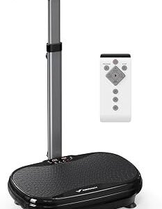 MERACH Vibration Plate Exercise Machine, Vibration Plate for Lymphatic Drainage Weight Loss, Vibrating Plate Exercise Machine with Handrails, Exercise Equipment for Women Men Home