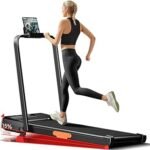 3-in-1 Foldable Treadmill with 300 LBS Capacity, 15% Walking Pad Treadmills for Home and Office, 2.5 HP Under Desk Treadmill with Quiet Brushless