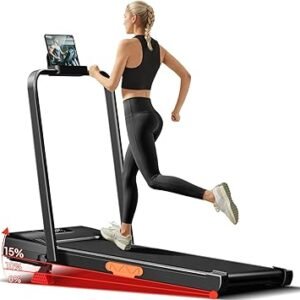 3-in-1 Foldable Treadmill with 300 LBS Capacity, 15% Walking Pad Treadmills for Home and Office, 2.5 HP Under Desk Treadmill with Quiet Brushless