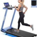 Superun Walking Pad Treadmill with Incline for Home Office, 3-in-1 Under Desk Treadmill with Smart App Control, 300LB Capacity, Quiet Portable Foldable Treadmill for Apartment & Small Spaces