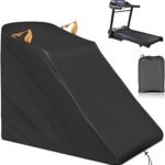 XYZCTEM Treadmill Cover Waterproof Dustproof Running Machine Cover Exercise Workout Equipment Protective with Windproof Drawstring and Air Vents for Home Gym Indoor Outdoor