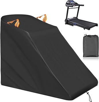XYZCTEM Treadmill Cover Waterproof Dustproof Running Machine Cover Exercise Workout Equipment Protective with Windproof Drawstring and Air Vents for Home Gym Indoor Outdoor
