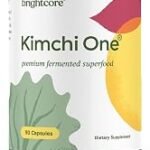 Brightcore Nutrition - Kimchi One, Kimchi Powder Capsules, Probiotics, Enzymes, & Antioxidant Supplement, Premium Gut Health Superfood for Overall Well Being, Gluten-Free, 90 Vegan Capsules