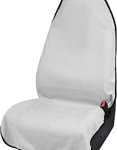 Leader Accessories Towel Bucket Seat Cover Waterproof White Machine Washable for Athletes Running Swimming Boxing Workout Outdoor Sports