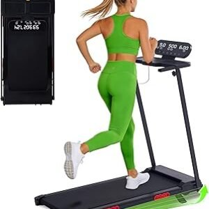 Walking Pad Treadmill with Handle Bar & Incline, 0.6-10MPH Portable Small Treadmills for Home Small, 3.5HP Walking Pad Treadmill with Incline, 400LBS Electric Mini Treadmills for Home Exercising