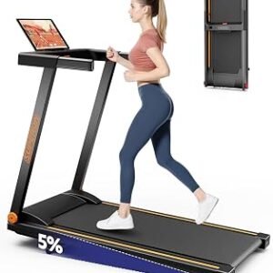 Superun Walking Pad Treadmill with Incline for Home Office, 3-in-1 Under Desk Treadmill with Smart App Control, 300LB Capacity, Quiet Portable Foldable Treadmill for Apartment & Small Spaces