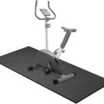 Treadmill Mat,60" x 30",6mm Thickness Exercise Equipment Mat for Carpet Hardwood Floors, Compatible with Walking Pad,Spin Bike,Elliptical Trainer,Rowing Machine