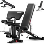 Weight Bench, 1200LBS Workout Bench with Leg Extension/Curl and Preacher Curl Attachment, Flat Incline Decline Weight Bench for Home Gym - Bench3000 Max