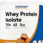 Nutricost Whey Protein Isolate (Salted Caramel, 5LBS)