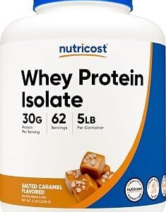 Nutricost Whey Protein Isolate (Salted Caramel, 5LBS)