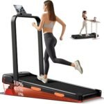 3-in-1 Foldable Treadmill with 300 LBS Capacity, 15% Walking Pad Treadmills for Home and Office, 2.5 HP Under Desk Treadmill with Quiet Brushless