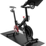 Cycleclub Bike Mat Compatible with Peloton Bike,Elliptical,Treadmill Mat, 6mm Thick, Under Exercise Bike Trainer Pad for Indoor Stationary Spin Bike Gym Equipment Hardwood Floor Carpet Protector