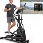 THERUN Elliptical Exercise Machine, Electric Elliptical Machine for Home Use, Magnetic Elliptical Training Machines with 20IN Stride & 32-Level Resistance, 350LB Capacity, App Connectivity