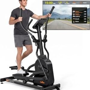 THERUN Elliptical Exercise Machine, Electric Elliptical Machine for Home Use, Magnetic Elliptical Training Machines with 20IN Stride & 32-Level Resistance, 350LB Capacity, App Connectivity