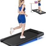 Superun Walking Pad with Incline, Under Desk Treadmill, 3 in 1 Portable Treadmills for Home with Remote Control LED Display, 2.5 HP Quiet Mini Treadmill for Office Home Use, 300 Lbs Capacity