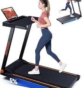 Superun Walking Pad Treadmill with Incline for Home Office, 3-in-1 Under Desk Treadmill with Smart App Control, 300LB Capacity, Quiet Portable Foldable Treadmill for Apartment & Small Spaces