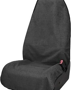 Leader Accessories Grey Waterproof Towel Auto Car Seat Cover Protector Machine Washable - Fit Yoga Running Crossfit Athletes Beach Swimming Outdoor Sports