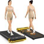 THERUN Dual-Sided Small Walking Pad Treadmill with 5%/10% Incline, Easy-Flip 2-in-1 for Walking & Foot Massage, 330 LBS, Ultra-Quiet Under Desk Machine with Remote & LED Display for Home & Office Use