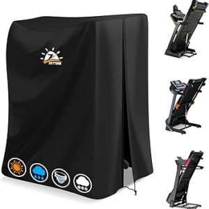 Zettum Treadmill Cover - 600D Treadmill Dust Cover Waterproof, Gym Equipment Running Machine Covers with Windproof Drawstring, Exercise Workout Equipment Protective for Home Indoor Outdoor