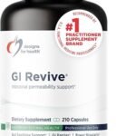 Designs for Health GI Revive - Slippery Elm Gut Health Support with Licorice Root, L-Glutamine + Zinc Carnosine - MSM, Marshmallow Root Powder + Okra Extract (210 Capsules)