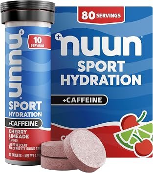 Nuun, Electrolyte Drink Tabs Energy Cherry Lemonade, 8 Count, 1.9 Ounce