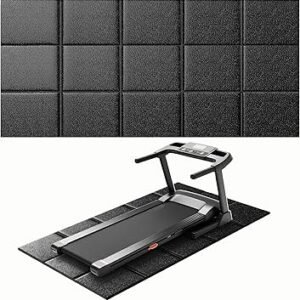 Treadmill Mat for Carpet &Hardwood Floors 79x39, Treadmills Mat, Mat for Under Treadmill/Walking Pad/Exercise Bike on Carpet, Hardwood Floors Protectior, Non-Slip, Waterproof, Noise Shock Absorption
